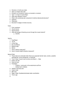 Occupational Therapy Study Notes: Key Concepts & Tests