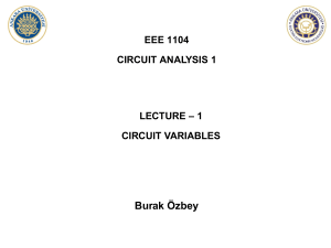 Circuit Analysis: Variables, Voltage, Current & Power