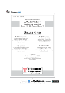 Smart Grid Coursebook: EE8019 - Technologies & Applications