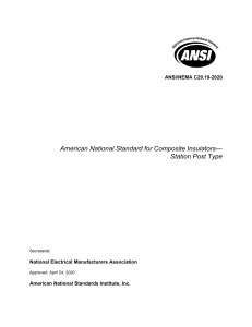 ANSI/NEMA C29.19-2020: Composite Insulators Standard