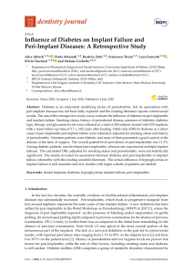 Diabetes & Implant Failure: A Retrospective Dentistry Study