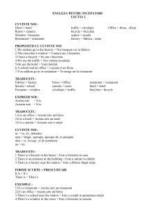 Engleză pentru &icirc;ncepători: Lecția 2 - Vocabular și gramatică