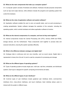 Computer Systems Q&A: Hardware, Software, and More