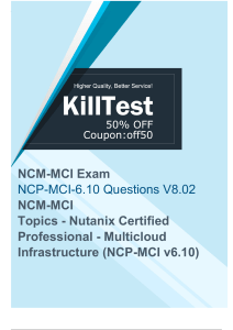 NCM-MCI Exam Questions: NCP-MCI-6.10 Practice Test