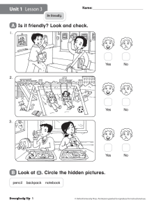 Friendly Behavior Worksheet: Social Skills for Kids