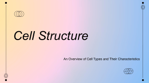 Cell Structure: Prokaryotic vs. Eukaryotic Cells