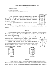 Aylanma Jismlar: Silindr, Konus, Shar - Geometriya Darsi