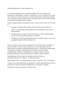Datek Installasjon AS Rentabilitetsanalyse: OUS & Eftermarked