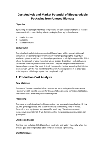 Biodegradable Packaging: Cost Analysis & Market Potential