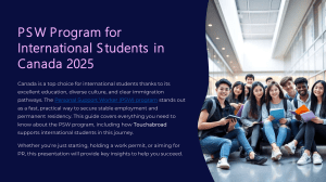 PSW Program for International Students in Canada 2025