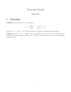 DMM 2022 Tiebreaker Round Math Problems