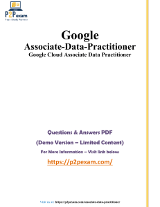 Google Cloud Associate Data Practitioner Q&A (Demo)