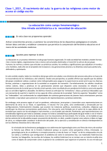 Orígenes del Aula: Religión y Acceso al Código Escrito