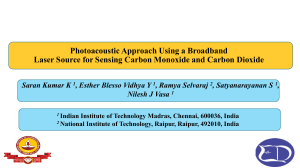 Photoacoustic Spectroscopy for CO and CO2 Sensing