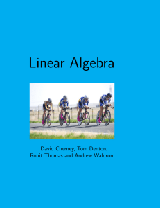 Linear Algebra Textbook: Equations, Vectors, Matrices