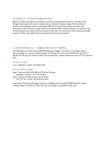 Hedging Decisions: Forward vs. Money Market Hedges