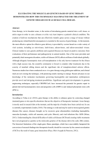 Gene Therapy for Sickle Cell Disease: Molecular Genetics