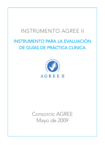Instrumento AGREE II: Evaluaci&oacute;n de Gu&iacute;as de Pr&aacute;ctica Cl&iacute;nica