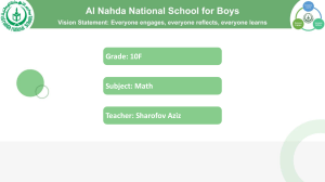 Special Right Triangles: Geometry Lesson Plan for Grade 10