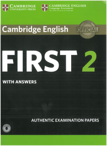 Cambridge English First 2: Exam Preparation Coursebook