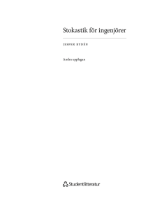 Stokastik f&ouml;r ingenj&ouml;rer l&auml;robok