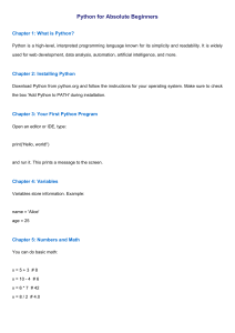 Python for Beginners: A Simple Guide