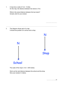 Map Scale and Distance Worksheet