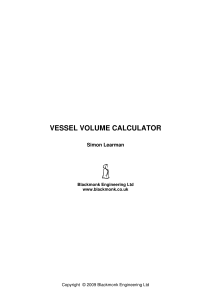 Vessel Volume Calculator: Equations & Methodology