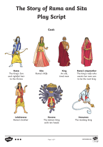 Rama and Sita Play Script for Kids
