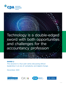 Technology & Accountancy: Opportunities & Challenges