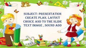 Presentation Software: Tools & Concepts