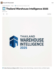Thailand Warehouse Intelligence 2025 Report