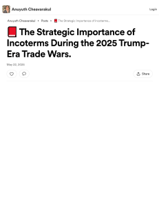 Incoterms & Trade Wars: Strategic Importance in 2025