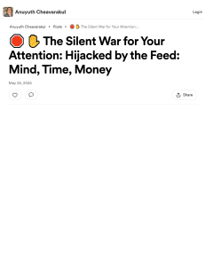 The Silent War for Attention: Reclaim Your Mind