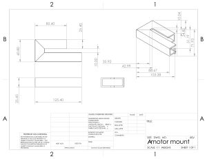 Motor Mount Engineering Drawing