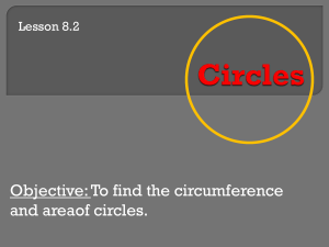 Circles: Circumference and Area - Geometry Lesson