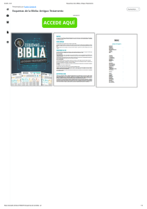 Esquemas de la Biblia: Antiguo Testamento (Esquemas del Antiguo Testamento)