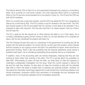Dario Co Financial Analysis: Cash Flow & Ethical Concerns