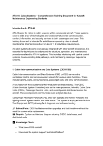 ATA 44 Cabin Systems Training for Aircraft Maintenance Engineers