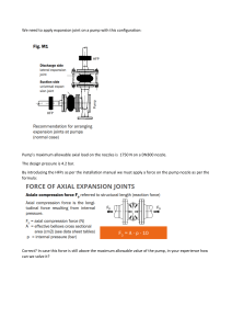 Pump Expansion Joint Axial Load Calculation & Solutions