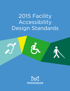 Mississauga Facility Accessibility Design Standards 2015
