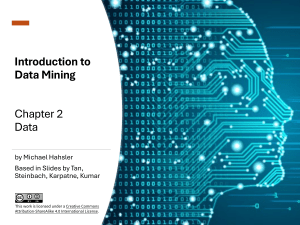 Data Mining Introduction: Data Types & Preprocessing