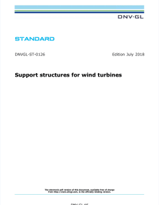 Wind Turbine Support Structures Standard - DNVGL-ST-0126
