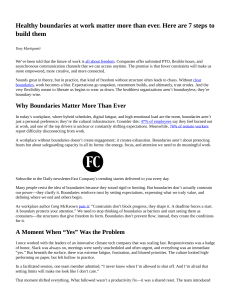 Healthy Work Boundaries: 7 Steps to Build Them