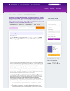 Brain Computer Interface Market: Global Forecast 2023-2032