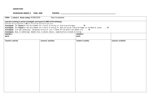 Technology Grade 8 Lesson Plan: Mining & Bias Investigation