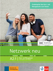 Netzwerk neu A2.1: Deutschkurs & &Uuml;bungsbuch Probe