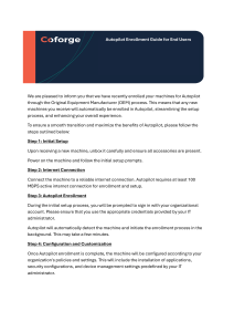 Autopilot Enrollment Guide for End Users