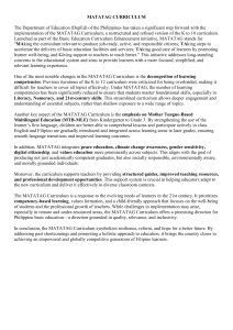 MATATAG Curriculum: Philippine Education Reform