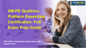 XM-PE Qualtrics Platform Essentials Exam Prep Guide